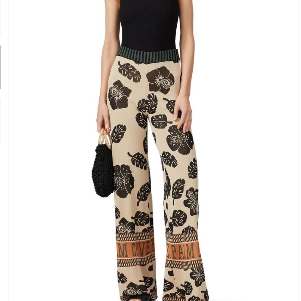 Scotch & Soda Cream green and Black Wide Leg 2 piece Jumpsuit - Picture 7 of 14